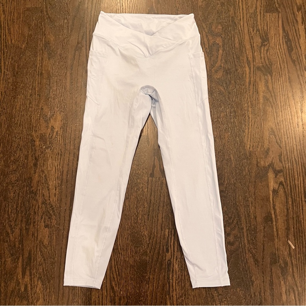 NWT Women's Pale Blue Cosmolle High-Waist Leggings
